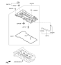 Diagram for 2018 Hyundai Elantra Valve Cover Gasket - 22441-2E700