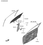 Diagram for Hyundai Veloster Window Regulator - 82404-J3000