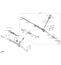 Diagram for Hyundai Rack & Pinion Bushing - 56555-A0000