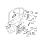 Diagram for 2005 Hyundai Elantra Tailgate Lock Actuator Motor - 81410-2D011