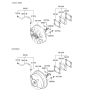 Diagram for 2004 Hyundai Elantra Brake Booster - 59110-2D020