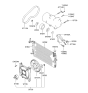 Diagram for 2005 Hyundai Elantra Cooling Fan Assembly - 97730-2D000