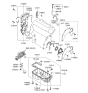 Diagram for Hyundai Elantra Crankshaft Seal - 21444-23000