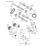 Diagram for Hyundai XG300 Timing Belt - 24312-39800