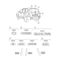 Diagram for 2000 Hyundai Santa Fe Emblem - 86310-26900