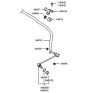 Diagram for Hyundai Sway Bar Bracket - 54815-3A000