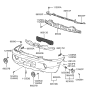 Diagram for 2006 Hyundai Santa Fe Bumper - 86510-26910