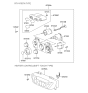 Diagram for 2002 Hyundai Santa Fe Blower Control Switches - 97263-26500
