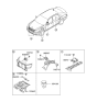Diagram for 2015 Hyundai Equus Air Bag Control Module - 95910-3N700