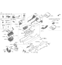 Diagram for 2020 Hyundai Genesis G70 Center Console Base - 84611-G9000-NNB