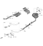 Diagram for Hyundai Genesis G70 Muffler Hanger Straps - 28761-3M000