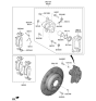 Diagram for 2023 Hyundai Genesis G70 Brake Pad Set - 58302-J5A55