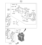 Diagram for 2022 Hyundai Genesis G70 Brake Pad Set - 58101-J5A55