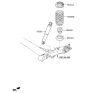 Diagram for Hyundai Elantra Coil Spring Insulator - 55331-3X000