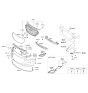 Diagram for Hyundai Elantra GT Grille - 86350-A5800