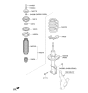 Diagram for 2023 Hyundai Venue Coil Spring Insulator - 54623-F9000