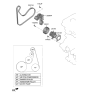 Diagram for 2020 Hyundai Accent Water Pump Gasket - 25124-2M001