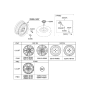 Diagram for Hyundai Accent Wheel Cover - 52960-J0100