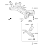 Diagram for 2022 Hyundai Accent Control Arm Bushing - 54551-H8000