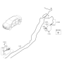 Diagram for 2022 Hyundai Accent Fuel Door Release Cable - 81280-J0000
