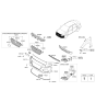 Diagram for Hyundai Accent License Plate - 86519-J0000