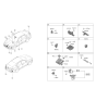 Diagram for 2023 Hyundai Sonata Parking Assist Distance Sensor - 99110-L0000