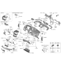 Diagram for Hyundai Kona Electric Steering Column Cover - 84852-J9100-TRY