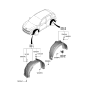 Diagram for 2022 Hyundai Kona Electric Wheelhouse - 86822-J9CA0