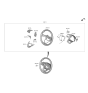 Diagram for 2022 Hyundai Kona Steering Wheel - 56100-J9FG0-TRY