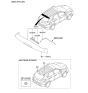 Diagram for 2009 Hyundai Tucson Windshield Washer Nozzle - 98930-2S000