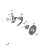 Diagram for 2021 Hyundai Kona Electric Wheel Bearing - 51750-K4000