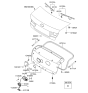 Diagram for Hyundai Genesis Coupe Tailgate Latch - 81230-0A501