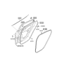 Diagram for Hyundai Elantra Door Seal - 83140-3Y000