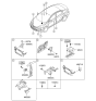 Diagram for Hyundai Elantra Air Bag Control Module - 95910-3Y010