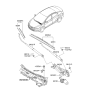 Diagram for 2012 Hyundai Elantra Wiper Blade - 98361-3X100