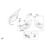 Diagram for 2020 Hyundai Elantra GT Door Handle - 82610-G3010-VCS