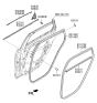 Diagram for 2020 Hyundai Elantra GT Door Seal - 83140-G3000