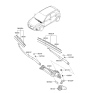 Diagram for 2020 Hyundai Elantra GT Wiper Blade - 98361-F2500