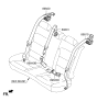 Diagram for 2020 Hyundai Elantra GT Seat Belt - 89810-G3500-TRY