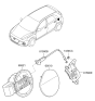 Diagram for 2018 Hyundai Elantra GT Fuel Door Release Cable - 81590-G3000