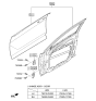 Diagram for Hyundai Elantra GT Door Hinge - 79315-1Y300