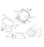 Diagram for 2020 Hyundai Elantra GT Tailgate Lock - 81230-G3000