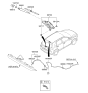 Diagram for Hyundai Elantra GT Wiper Linkage - 98700-G3000