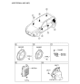 Diagram for 2022 Hyundai Ioniq Car Speakers - 96330-F2100