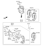 Diagram for 2020 Hyundai Elantra GT Brake Pad Set - 58101-G3A00