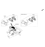 Diagram for Hyundai Santa Fe Sport Instrument Cluster - 94021-4Z010