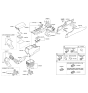 Diagram for 2019 Hyundai Sonata Center Console Base - 84620-C2000-TGG