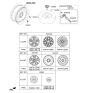 Diagram for Hyundai Sonata Wheel Cover - 52960-C1300