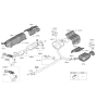 Diagram for 2022 Hyundai Genesis GV80 Muffler Hanger Straps - 28780-C1300