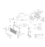 Diagram for Hyundai Equus Radiator fan - 25231-3M250